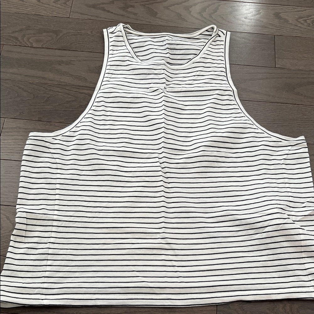FRAME Le High Racer Striped Tank
